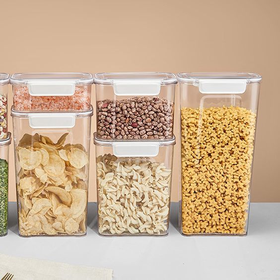 Sealed tank Plastic food tank Storage storage tank Storage tank Grains kitchen snacks Refrigerator crisper