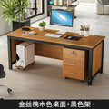 Here are a few options, depending on the specific nuance you want to convey:  **option 1 (focus on simplicity and practicality):**  "modern minimalist manager's desk - executive office desk, long desk, budget-friendly computer desk"  **option 2 (more desc