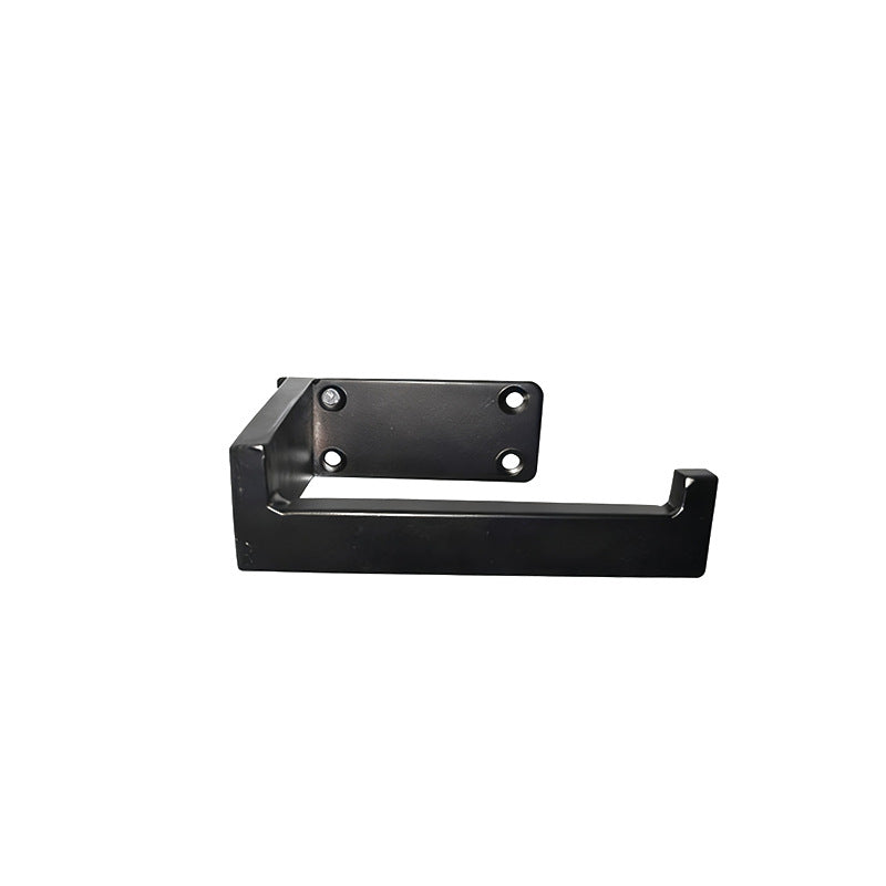 No-drill stainless steel toilet paper holder - damage-free metal toilet roll dispenser for bathroom