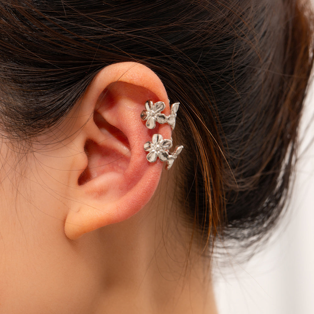 Gold earrings wholesale 2025 new european and american cross-border alloy jewelry niche accessible luxury starfish earrings women's ear cuff