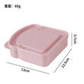 japanese style crisper plastic for homesuit toast wheat straw sandwich storage box outdoor portable lunch box