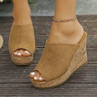summer new arrival: plus-size high-heeled slippers for women (sizes 35-42). wholesale available. dropshipping to  and