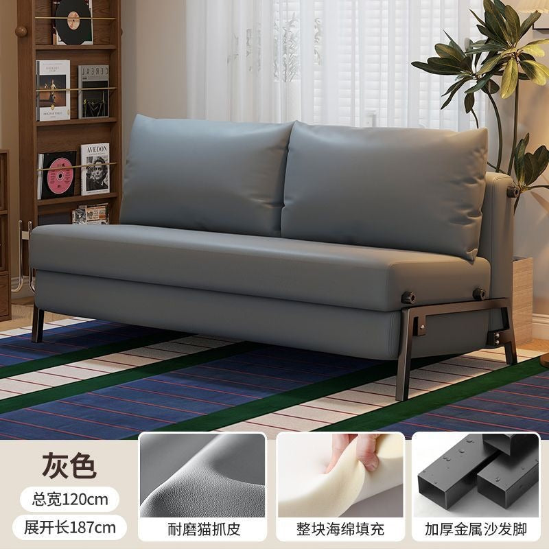 Sofa bed foldable dual-purpose small apartment b&b dual-purpose sofa living room study balcony can sit and lie down telescopic sofa