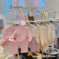 a type kids home clothes for boys and girls cartoon thin pajamas modal air-conditioning clothes openable short sleeves