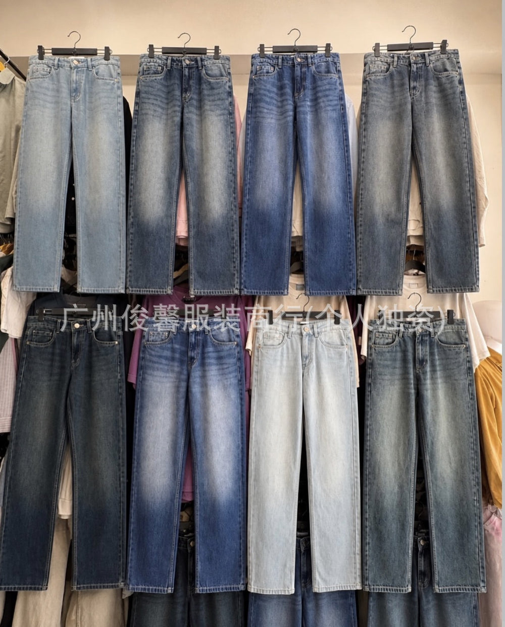 New arrival american high street menstraight-legjeanspantsin stock wholesalemen jeans wholesale