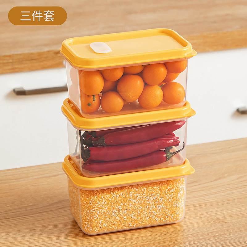 Kitchen Food Refrigerator Storage Box Transparent Sealed Fruit Food Fresh-keeping Box Food Grade Plastic Japanese Bento Box