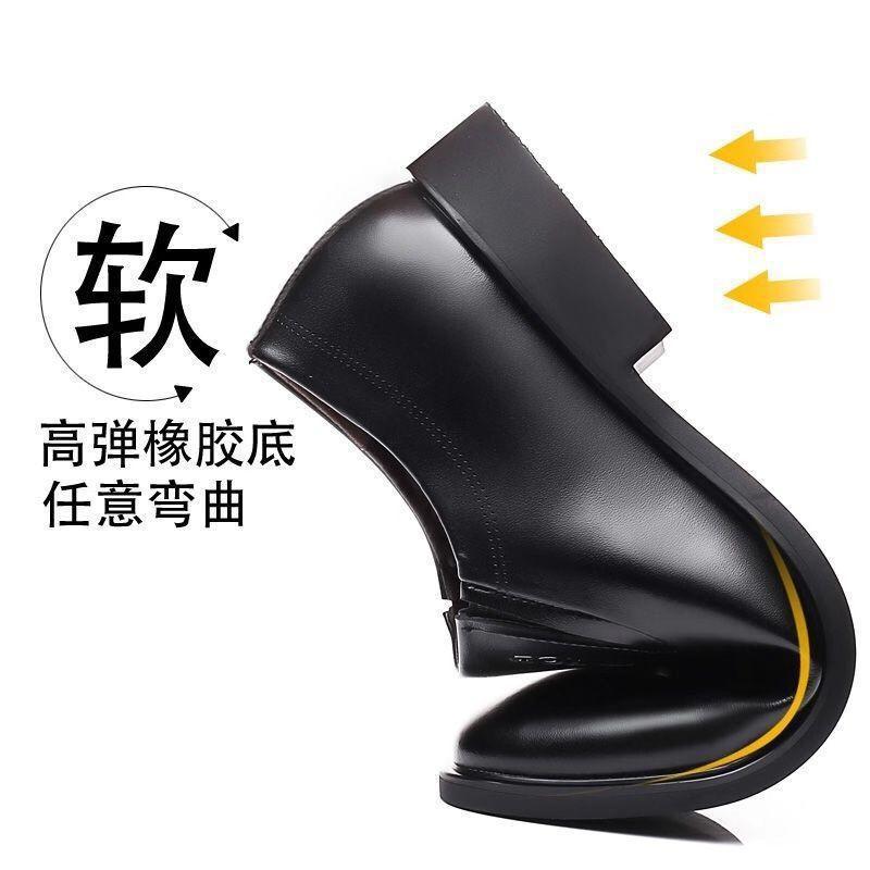 Men's leather shoes - spring new arrivals: business casual, formal, slip-on style. available in black, korean style, perfect for students and weddings