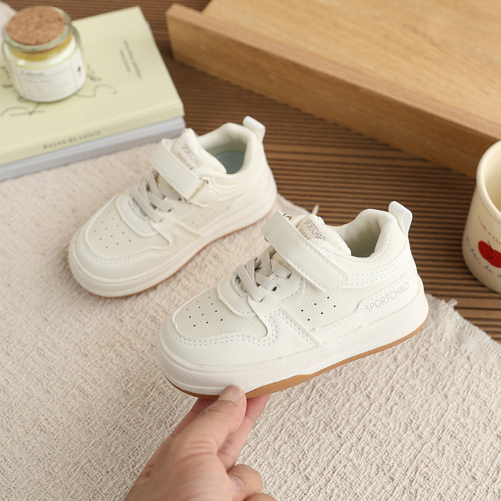 Vancahao kids' chunky sneakers -  spring/autumn new collection - girls' comfortable athletic & casual shoes - performance white sneakers