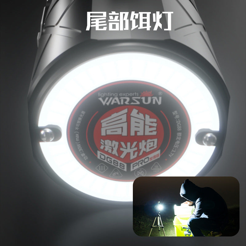 Walson manufacturer DG88 night fishing light three light sources blue super bright strong light fish light xenon wild fishing night light fishing light