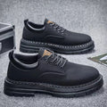 Spring summerbootsmenfashiontrendyeasiest for matchbritish style short bootslow ankleworkwear shoesthick solecasual shoes