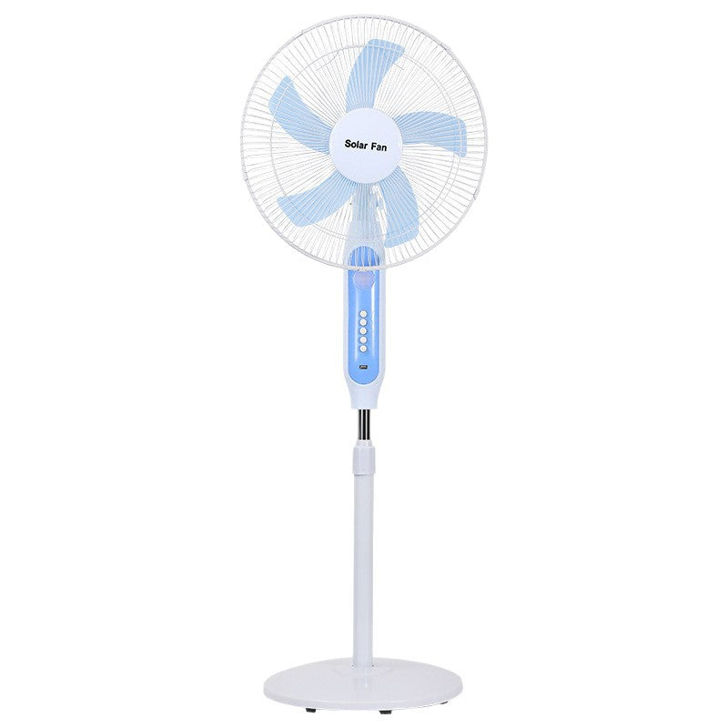 Solar fan solar charging floor fan 16inch picnic electric fan outdoor portable electric fan for home cross-border