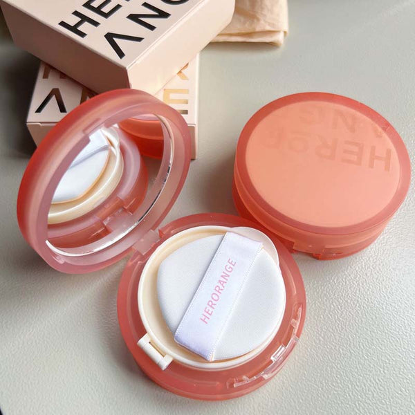 HERORANGE Flower Extract Brightening Air Cushion BB Cream Light and breathable, long-lasting and not easy to take off makeup Concealer Moisturizing Air Cushion Cream