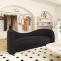 Milo's light luxury milk tea shop clothing store sofa leather art black retro beauty salon reception and negotiation popular rest area