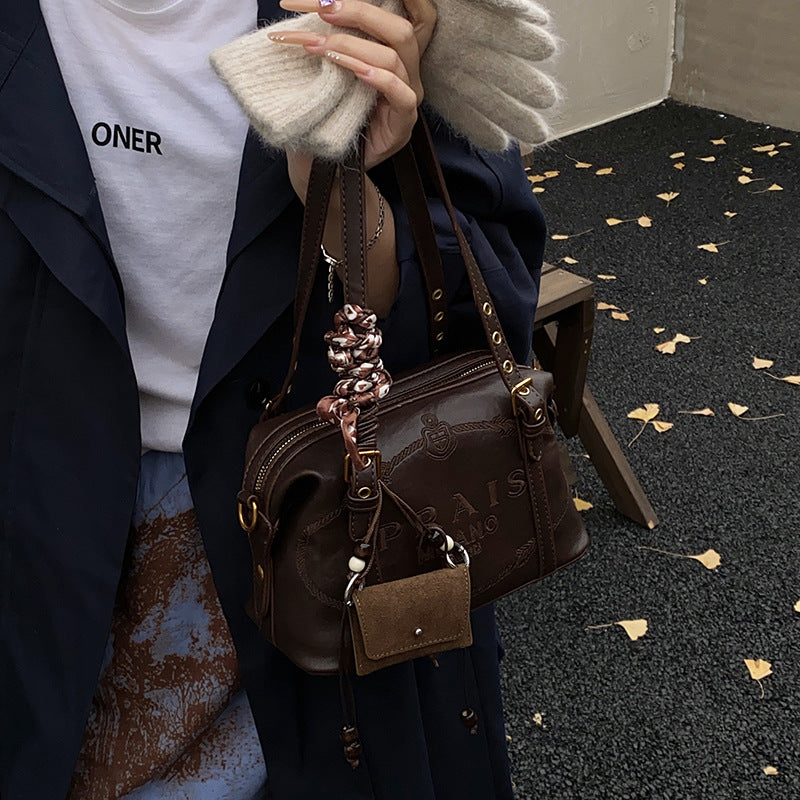 2025 fall/winter new arrivals: vintage-inspired, fashion-forward, niche design handbag - women's commuter tote, trendy shoulder bag, boston bag