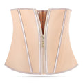 Shapewear waist trainer - hourglass shaping corset with latex, zipper, and buckle closure - women's sports waist belt for tummy control and body sculpting