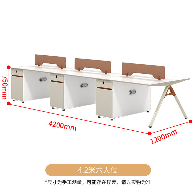 Saint li office desk and chair set - employee workstation, office desk and chair combination, minimalist furniture