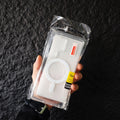 Suitable for samsung s26ultra transparent magnetic phone case s25plus acrylic high transparency protective cover cross-border a56