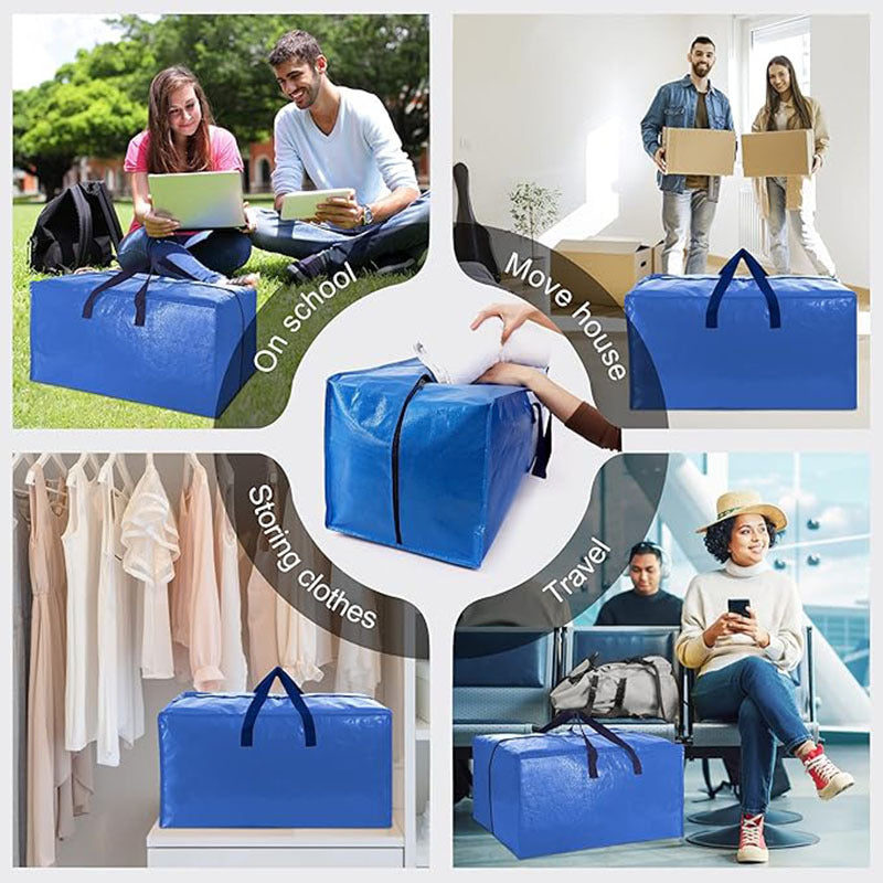 Storage bag for quilts and clothes, portable shoulder moving bag, large-capacity waterproof luggage in household dormitory.