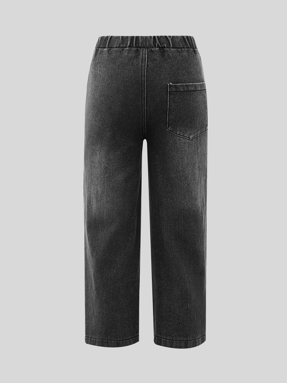 Exportgirljeans black distressed ripped pants loosestraight-legloose pants handsome autumkids pants