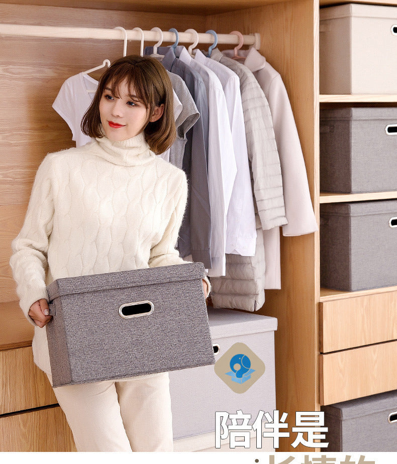 Factory direct sales large-capacity covered storage box custom thickened PP plate dust-proof clothing foldable toy storage box