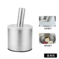 304 stainless steel garlic pounder round grinding jar pounder mold stone mortar pounder with cover medicine mortar