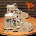 Boots men's high top 2025new arrivalwinter men's shoes fleece-linedthickenedheattech snow cotton shoes men's workwear boots men's