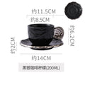 British classy sense ins ceramic relief cup and saucer niche style ceramic latte exquisite afternoon tea milk coffee cup and saucer