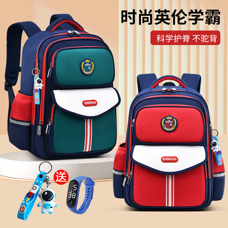 2026 new school backpack for elementary school students, grades 1-6, boys and girls, ultra-lightweight, load-reducing, and spine-protecting