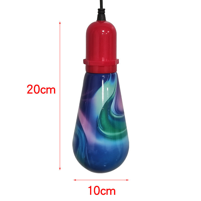 Internet celebrity led colorful glazed amber wishing light blessing hanging tree light outdoor lighting project decorative atmosphere light