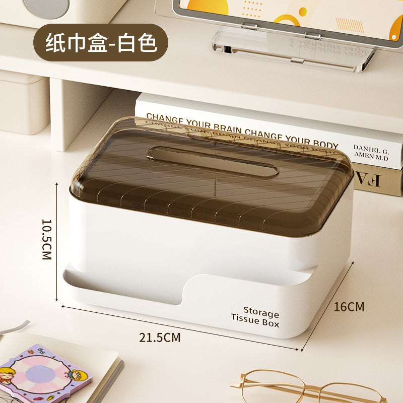 Desktop tissue box living roomaccessible luxurycasual creative coffee table classy paper box for homemultifunctional pen holder storage box
