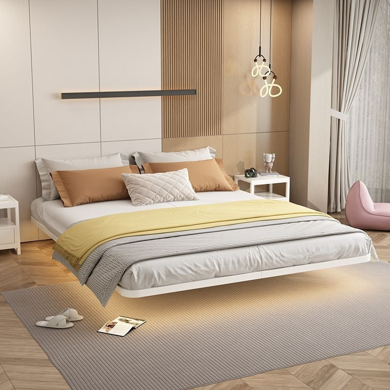 Iron suspended bed frame without bedside thickened steel frame double bed tatami row frame 1.5m single bed