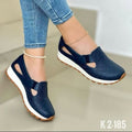 plus size women's shoes  spring/autumn korean style chunky platform loafers versatile slip-on casual sneakers wholesale