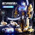 Guochao magnetic deformation robot assembly magnetic deformation autobot ejection cannon combined remote control toy gift