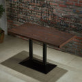 Restaurant sofa balcony tea table and chair card seat sofa coffee table combination retro courtyard coffee table combination bar booth wood