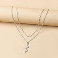 Multi-layered snake-shaped necklace wholesale european and american cross-border jewelry pendant easiest for matchniche style alloy women's clavicle chain snake-shaped chain
