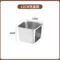 Manufacturer personalized milk tea small material basin jam bucket for home square with lid seasoning box flavor cup commercial seasoning basin wholesale
