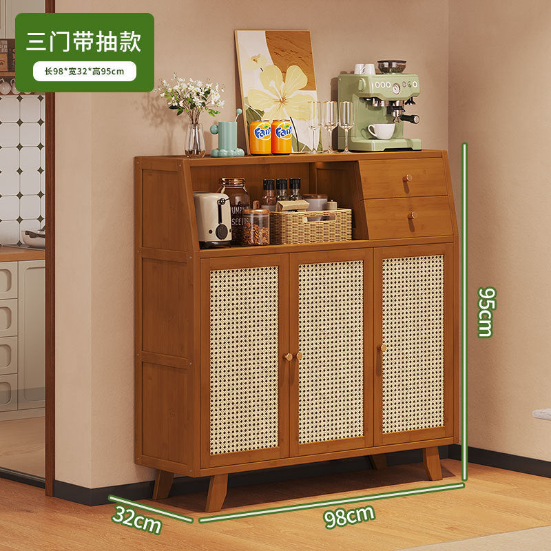Medieval style solid wood sideboard living room storage cabinet new arrival tea cabinet wall-mounted small side cabinet storage cabinet