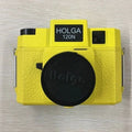 Holga 120n color film camera - leaky master, black plastic resin slr, compatible with color flash