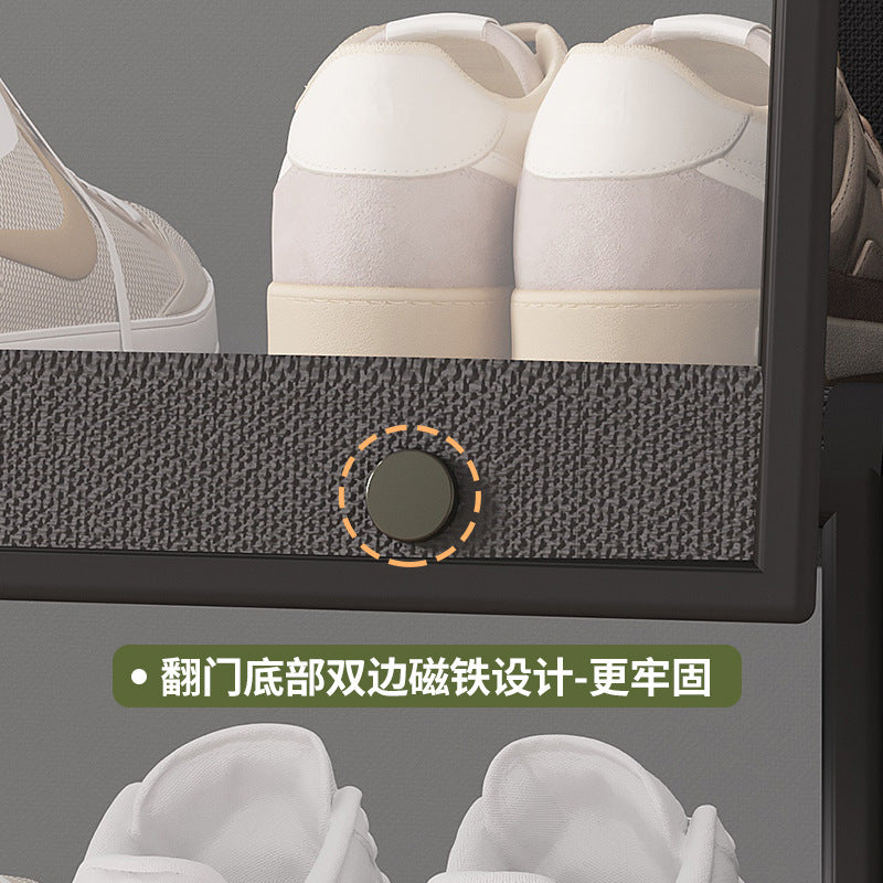 Simple shoe cabinet, home entrance, living room, dustproof and transparent, small apartment, large-capacity storage, shoe rack