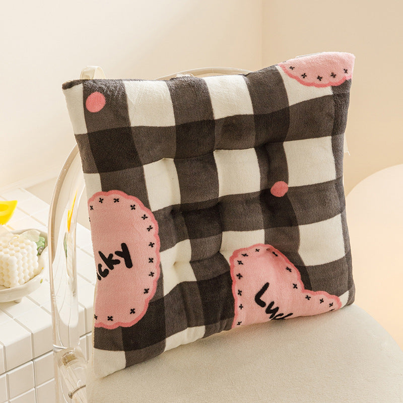 All-season square chair cushion - home, classroom, student stool pad - non-slip base - kids' floor mat