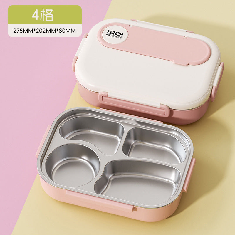 Kids' insulated lunch box - perfect for elementary and middle school students - divided compartment bento box - 304 stainless steel lunch container for boys