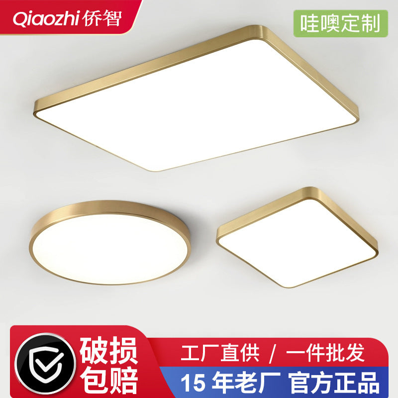 2025 new living room light hall main light simple led dining room bedroom light ceiling light whole house Zhongshan lighting