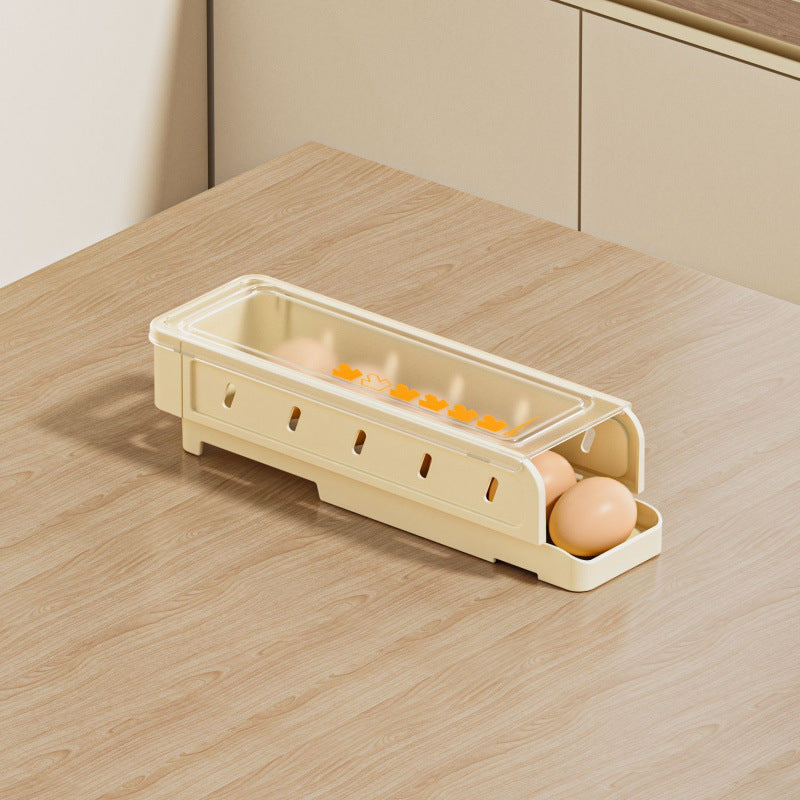 Egg storage box Egg rack Rolling refrigerator Side door Special multi-layer slide type automatic flip fresh storage rack