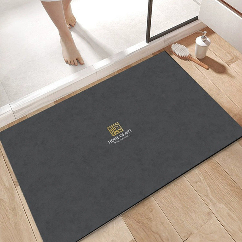 Bathroom floor mat, strong water-absorbent door, non-slip bathroom diatom mud mat, bathroom quick-drying foot mat, toilet carpet