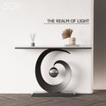 Accessible luxurycasual slate console table italian normcore creative modern entrance hall corridor cabinet wall-mounted narrow table