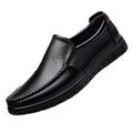 2025 new versatile men's leather shoes - soft sole business casual loafers - perfect for work, security, and dad shoes - wholesale available