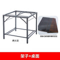Winter home heating table foldable warming table stainless steel fire pit table dining table coffee table dormitory rental house handy gadget