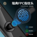 Semi-automatic fingerprint lock, anti-theft door password lock, one-touch smart lock, card swipe electronic lock, rental property entry door lock