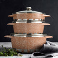 hot-selling marble multi-functional thickened die-cast soup pot mars ten-piece soup pot set pot wholesale