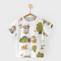 Baby lightweight short-sleeve t-shirt, infant top, kids' summer clothes (0-4 years), toddler boys' and girls' short-sleeve undershirt, trendy style